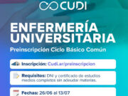 CUDI La Matanza abre la inscripción a la carrera de Enfermería Universitaria