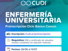 CUDI La Matanza abre la inscripción a la carrera de Enfermería Universitaria