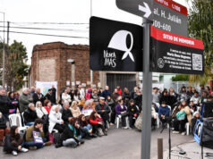 Morón recordó a María Elena Bugnone con una señalización frente a su antiguo hogar
