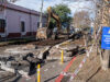 Moreno avanza con un operativo de bacheo en cuatro localidades del distrito