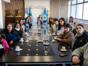 Moreno recibió a una delegación de universitarios de México
