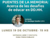 El Colegio Ward realizará una jornada gratuita sobre Memoria y Derechos Humanos
